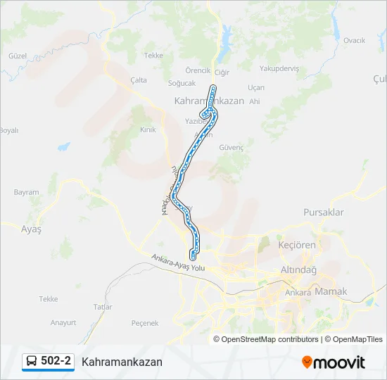 502-2 Bus Line Map