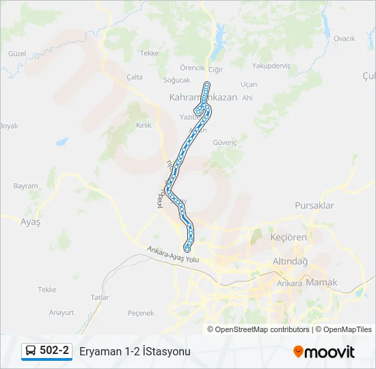 502-2 Bus Line Map