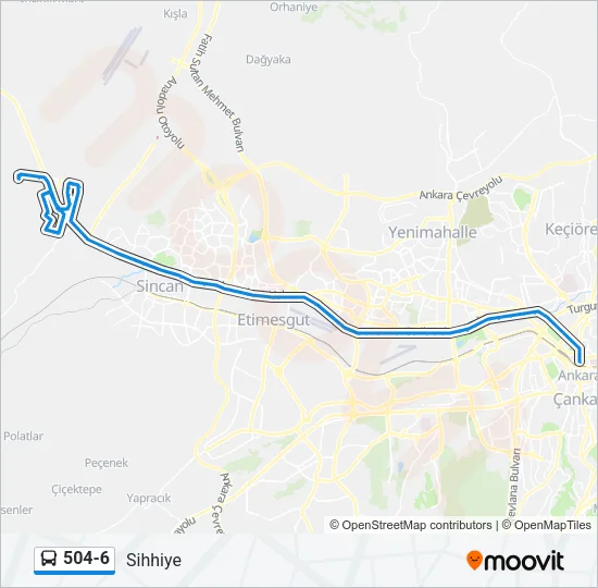 504-6 Bus Line Map