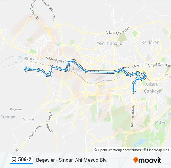 506-2 Bus Line Map