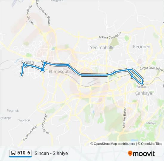 510-6 Bus Line Map