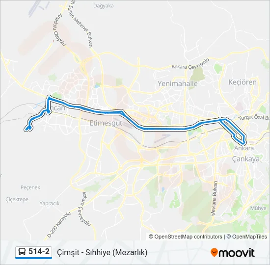 514-2 Bus Line Map