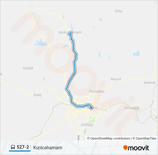 527-2 Bus Line Map