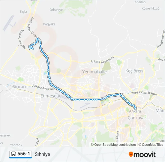 556-1 Bus Line Map