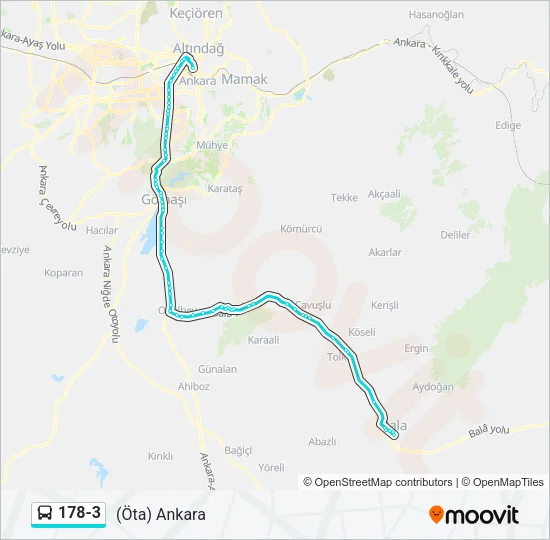 178-3 Bus Line Map