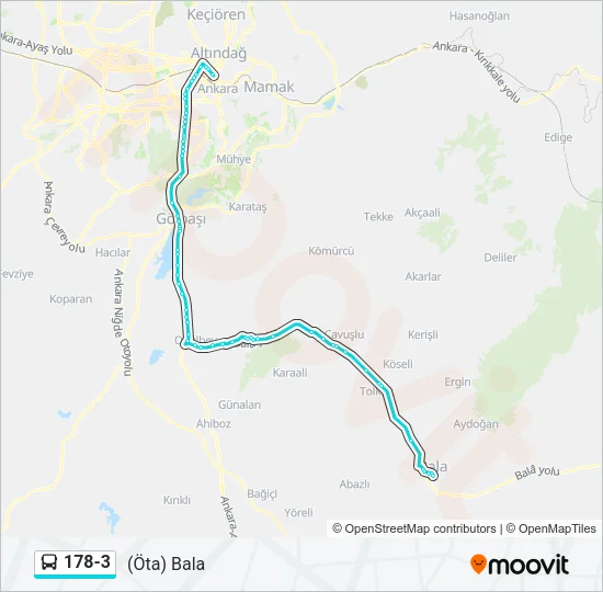 178-3 Bus Line Map