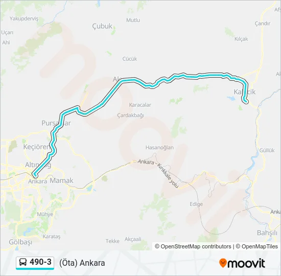 490-3 Bus Line Map