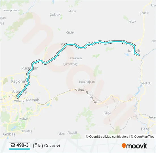490-3 Bus Line Map