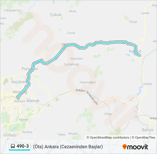 490-3 Bus Line Map