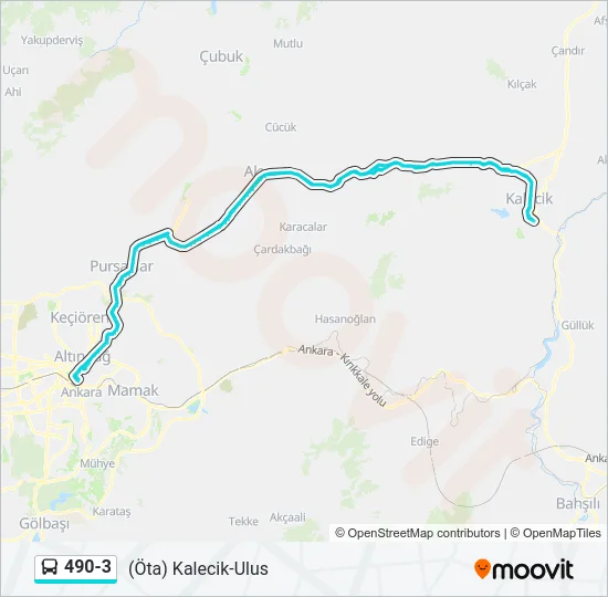 490-3 Bus Line Map