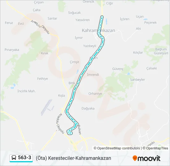 563-3 Bus Line Map