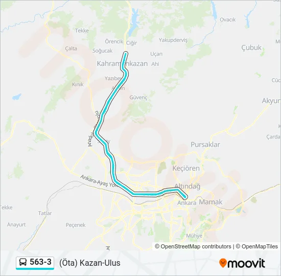 563-3 Bus Line Map