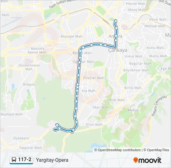 117-2 Bus Line Map