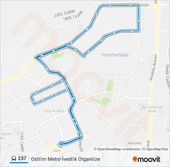 237 Bus Line Map
