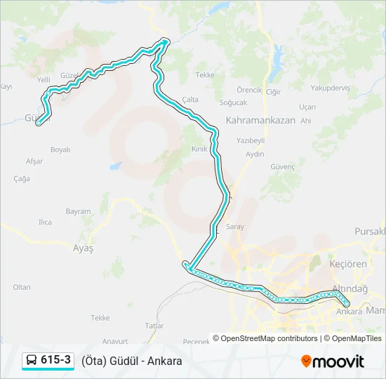 615-3 Bus Line Map