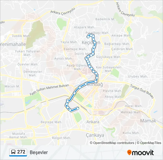 272 Bus Line Map