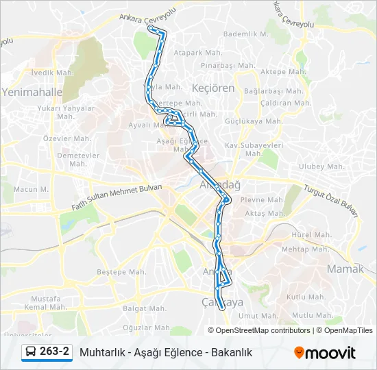 263-2 Bus Line Map