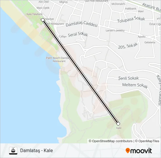 TELEFERIK Gondola Line Map