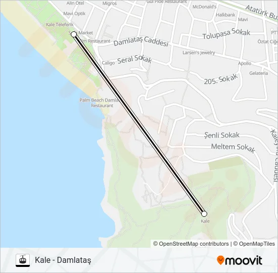 TELEFERIK Gondola Line Map