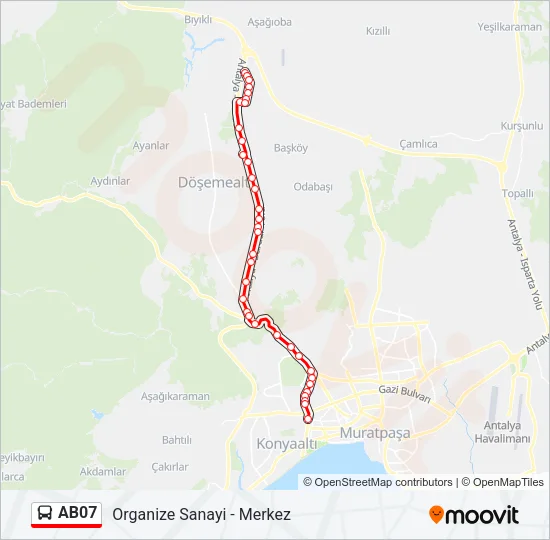 AB07 Bus Line Map