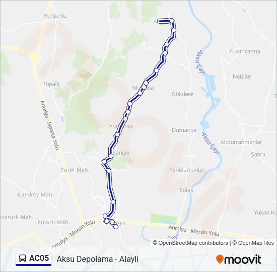 AC05 Bus Line Map