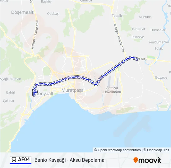 AF04 Bus Line Map