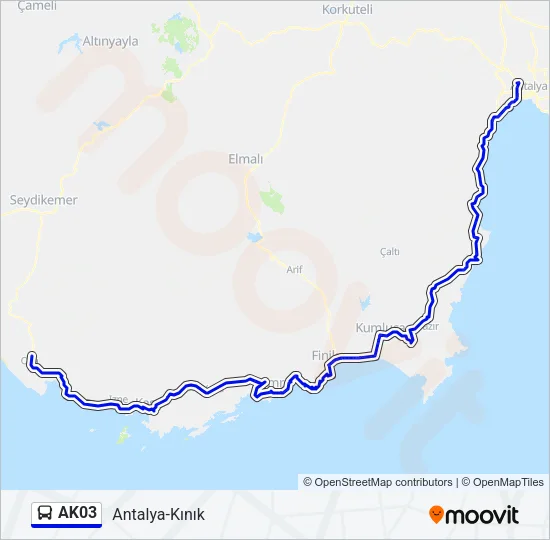 AK03 Bus Line Map