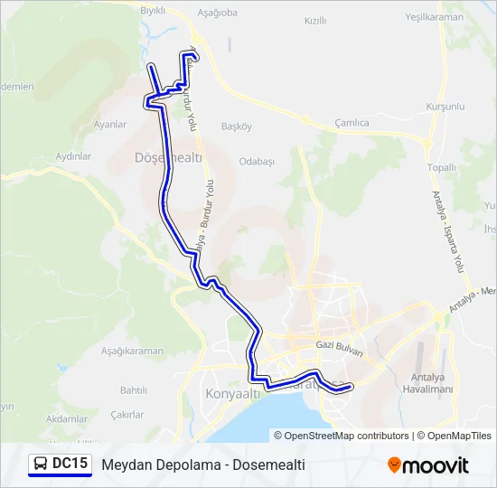 DC15 Bus Line Map