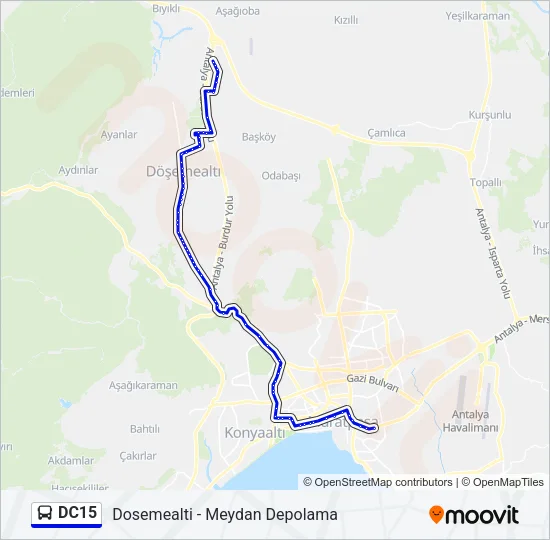 DC15 Bus Line Map