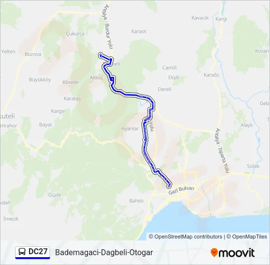 DC27 Bus Line Map