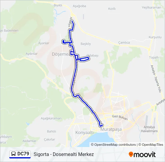 DC79 Bus Line Map