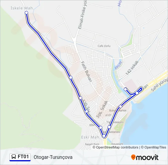 FT01 Bus Line Map