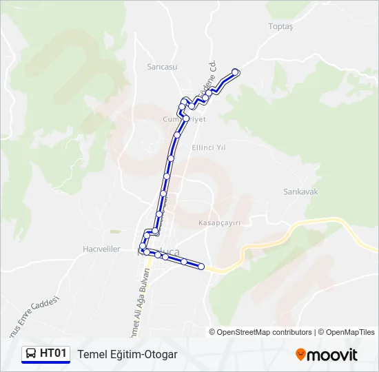HT01 Bus Line Map