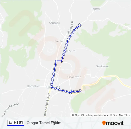 HT01 Bus Line Map