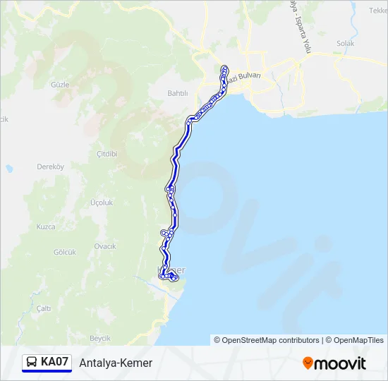 KA07 Bus Line Map