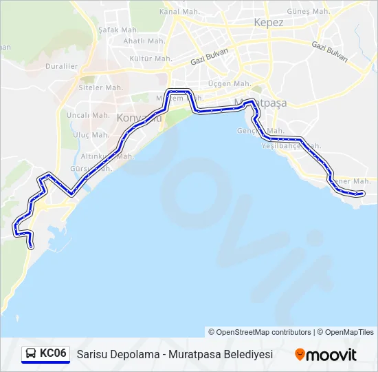 KC06 Bus Line Map