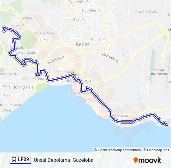 LF09 Bus Line Map