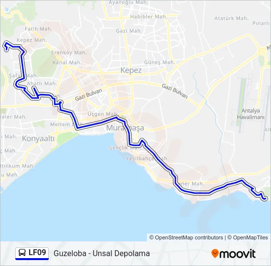 LF09 Bus Line Map