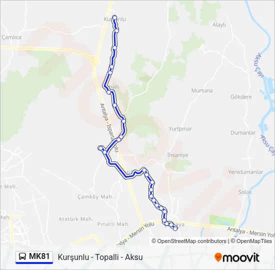 MK81 Bus Line Map