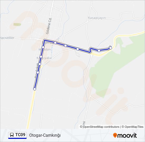 TC09 bus Line Map