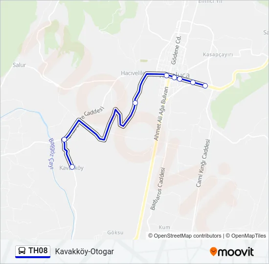 TH08 Bus Line Map
