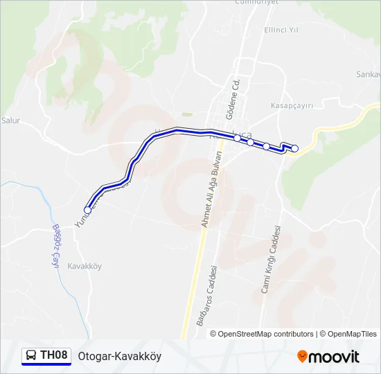 TH08 Bus Line Map