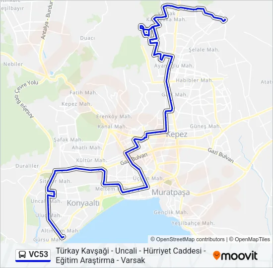 VC53 Bus Line Map