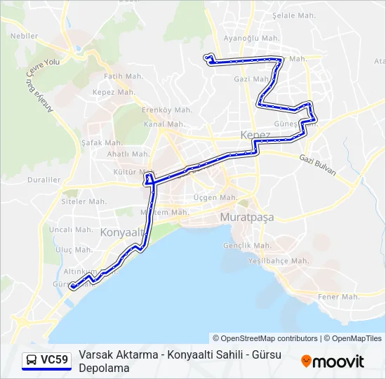 VC59 Bus Line Map