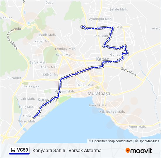 VC59 bus Line Map