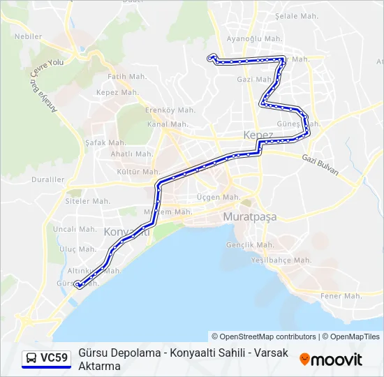 VC59 Bus Line Map