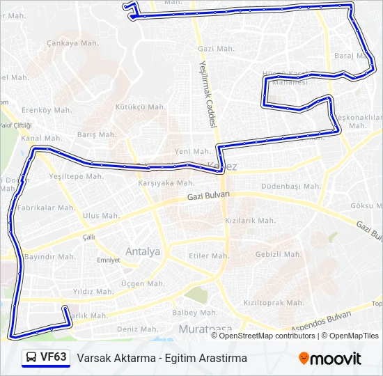 VF63 Bus Line Map