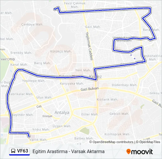 VF63 Bus Line Map