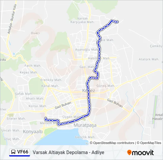 VF66 Bus Line Map
