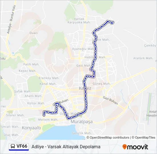 VF66 Bus Line Map